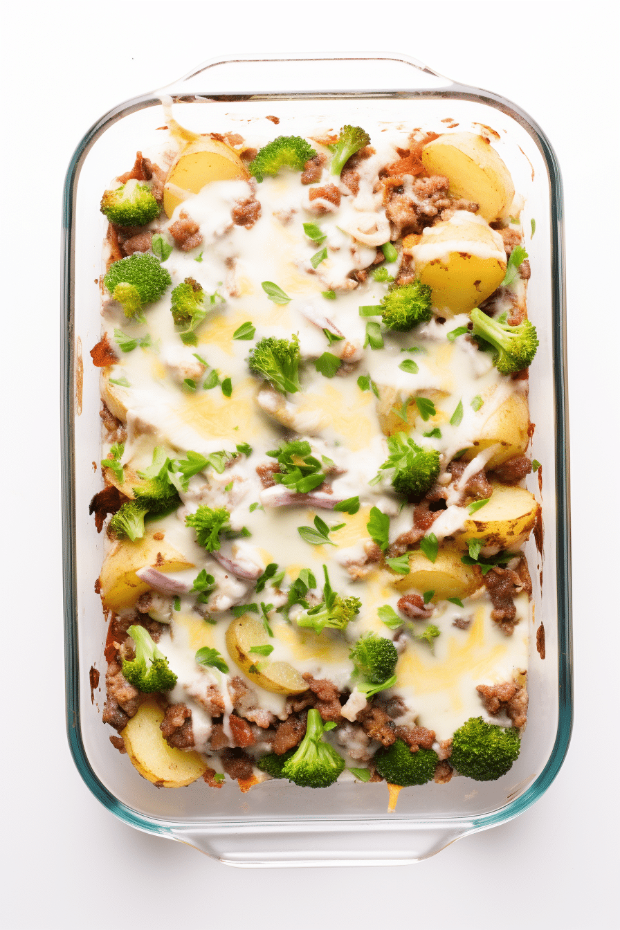 Keto Beef and Bacon Cheeseburger Casserole