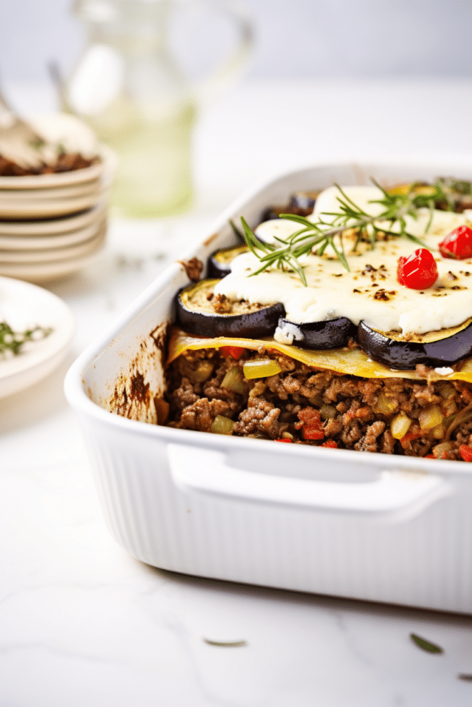 Keto Beef and Eggplant Moussaka_001
