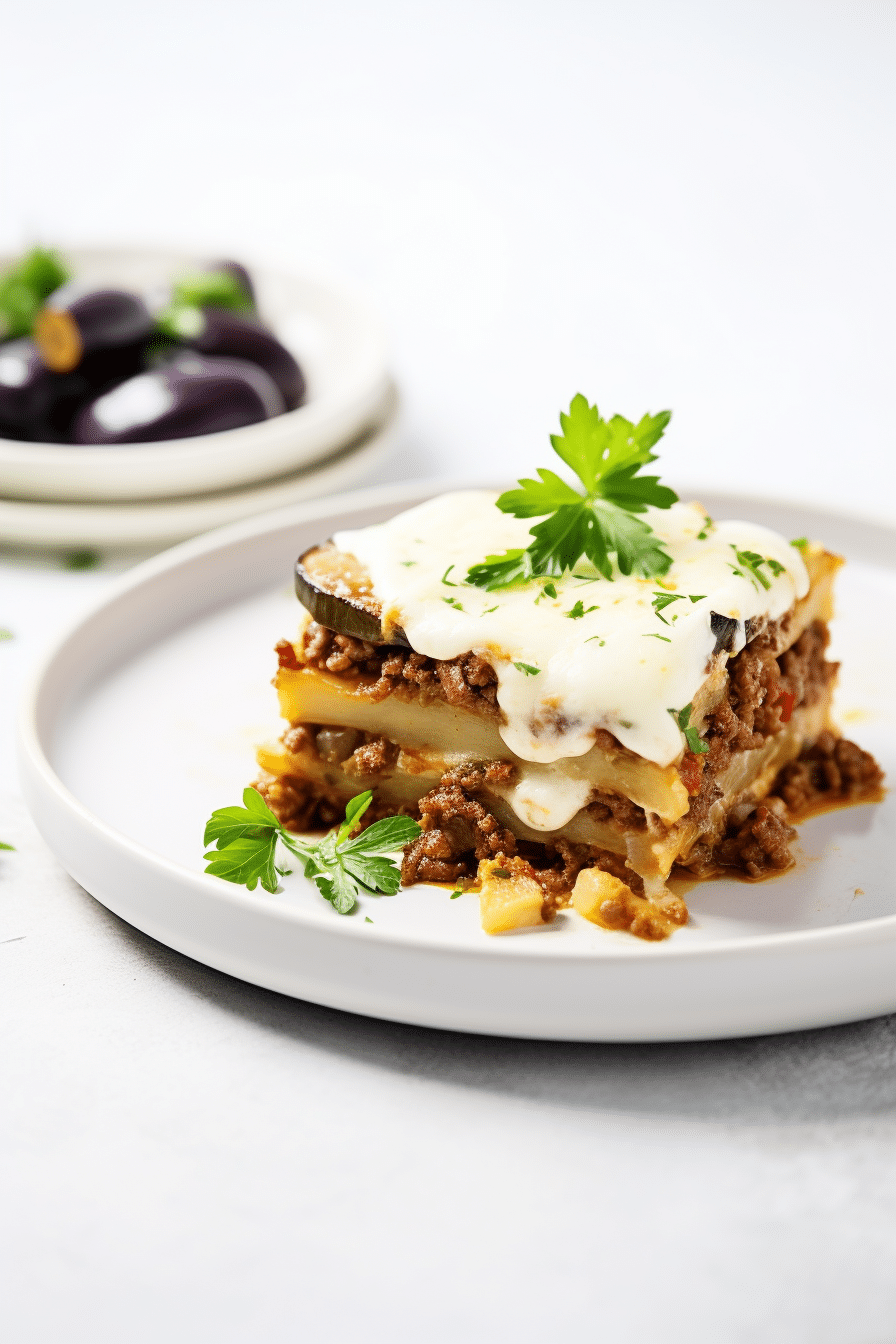 Keto Moussaka Ready to Serve