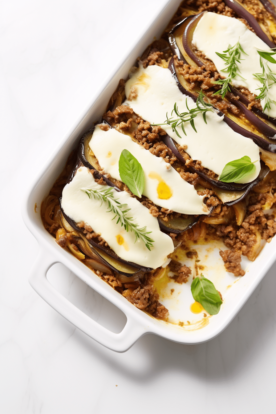 Keto Beef and Eggplant Moussaka