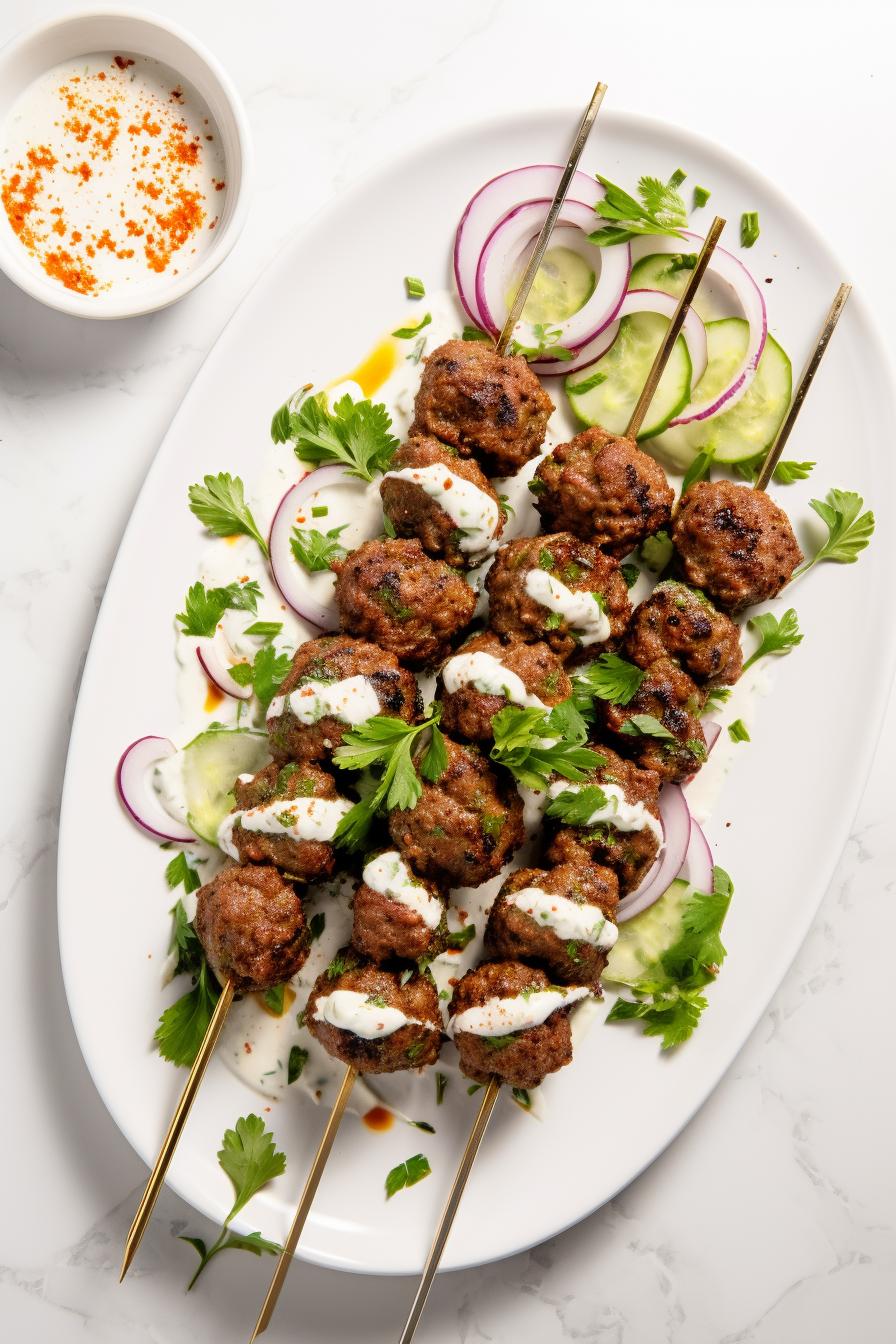 Grilled Keto Beef Kofta Kebabs