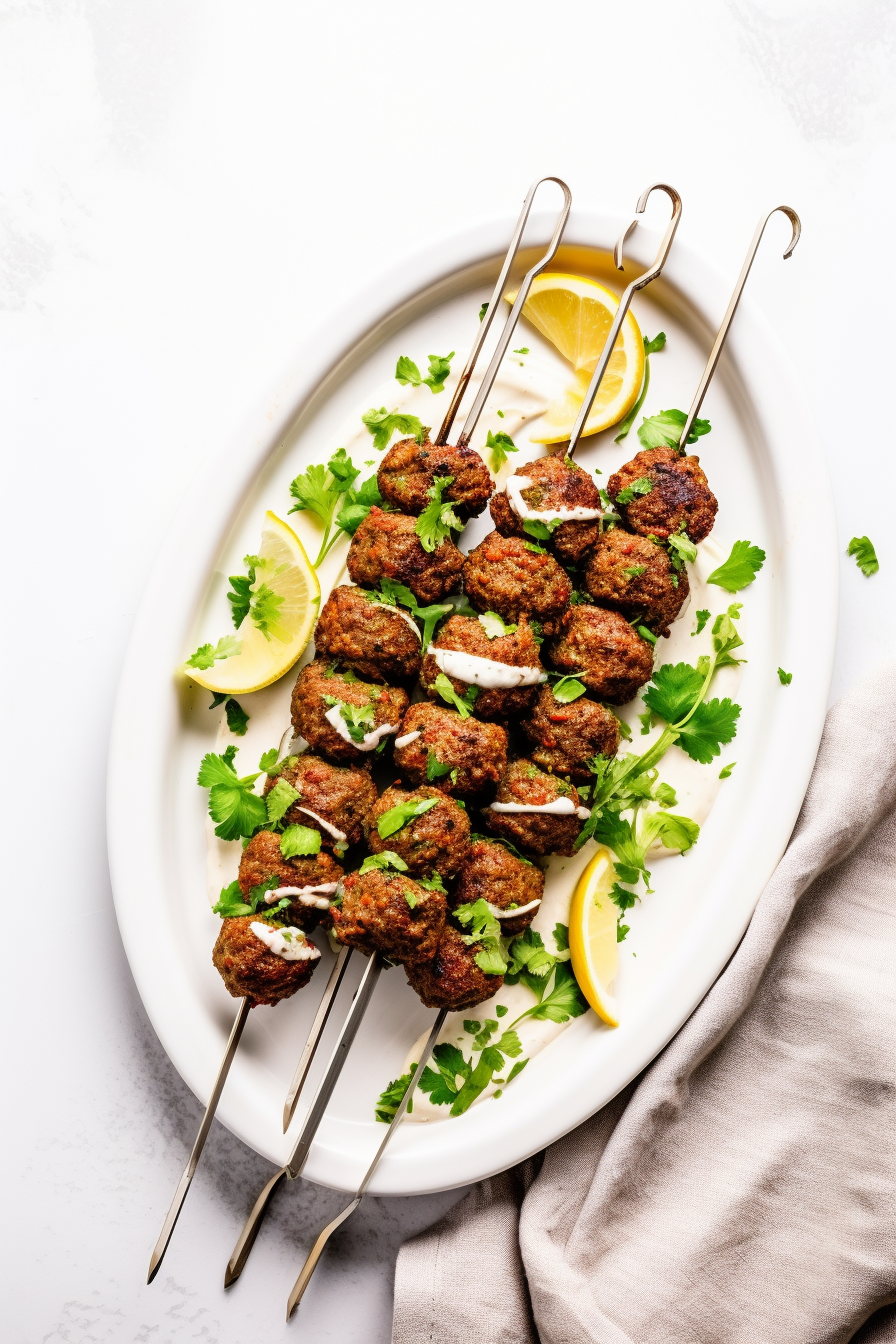 Keto Beef Kofta Kebabs Preparation