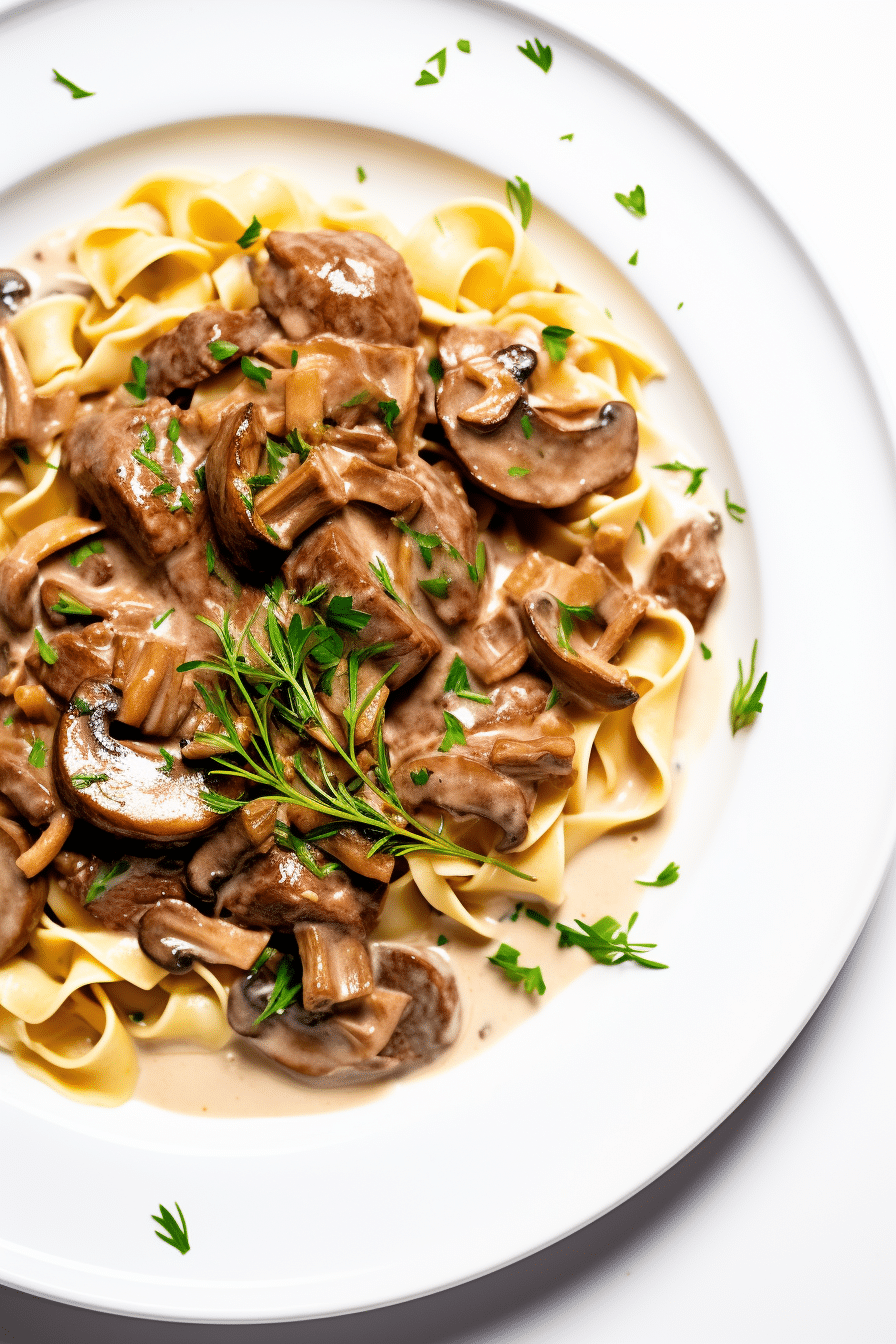 Rich and Creamy Keto Beef Stroganoff