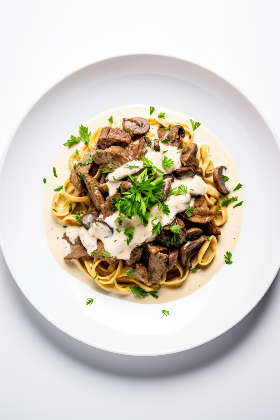 Keto Beef Stroganoff with Mushrooms