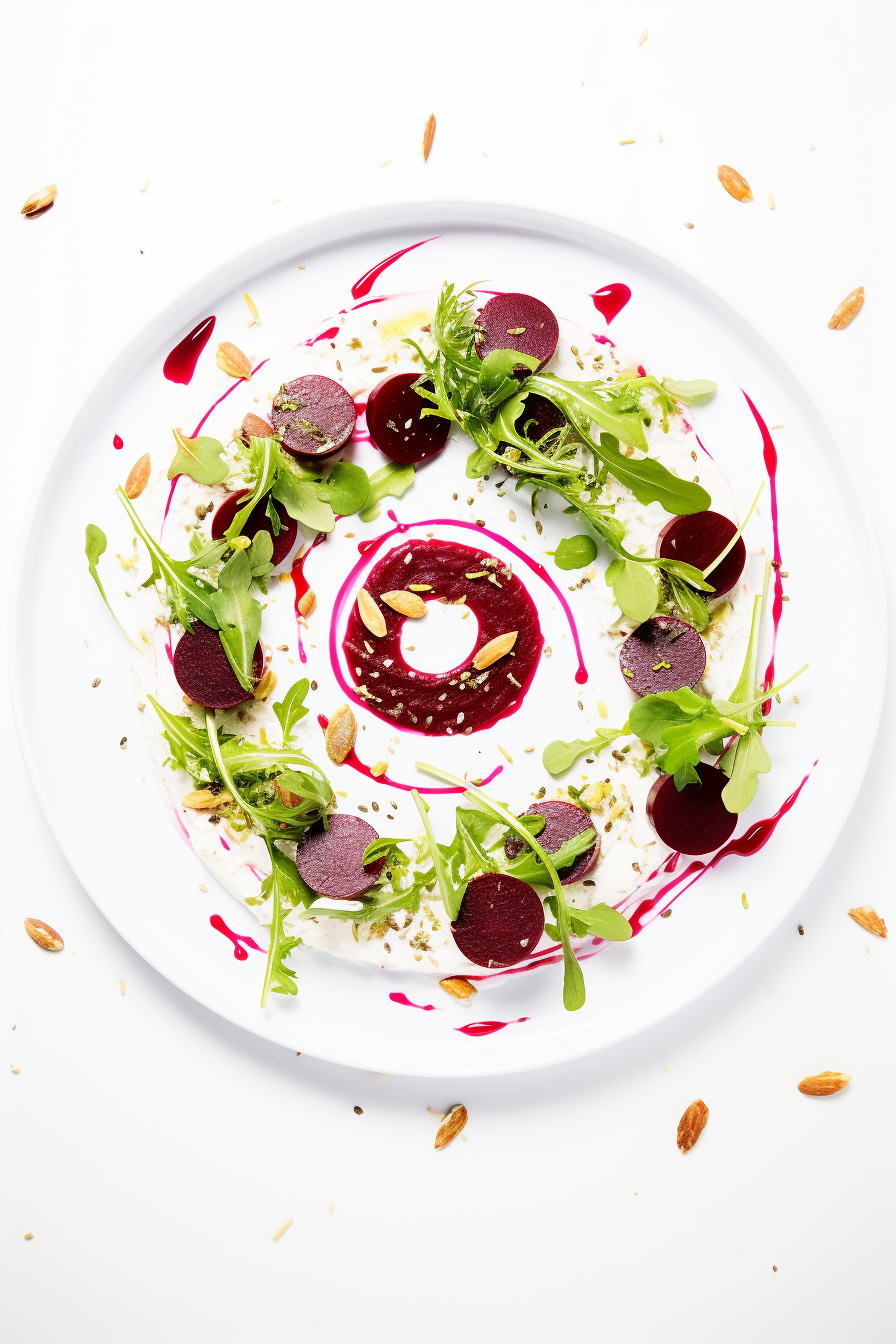 Keto Beetroot and Goat Cheese Salad Ready to Serve