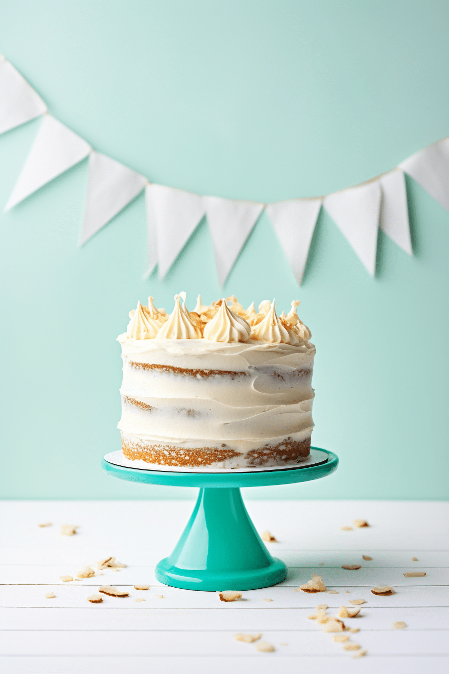 Keto Birthday Cake with Buttercream Frosting