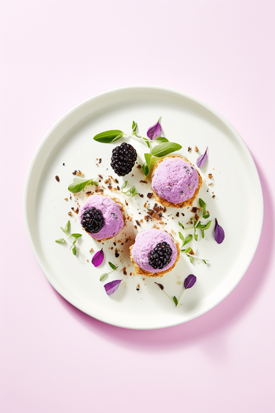 Keto Blackberry and Sage Infused Goat Cheese Balls