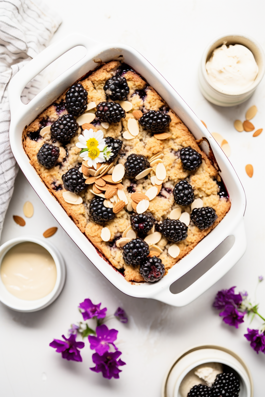Keto Blackberry Cobbler