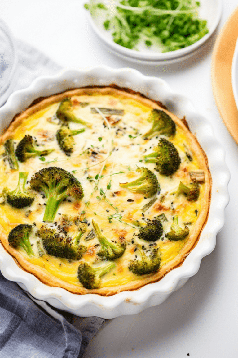 Keto Broccoli and Cheddar Quiche_001