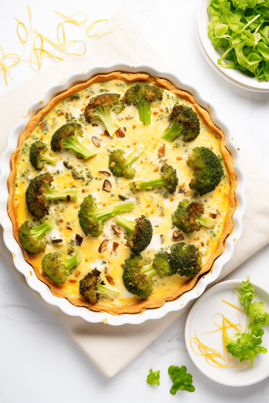 Keto Broccoli and Cheddar Quiche