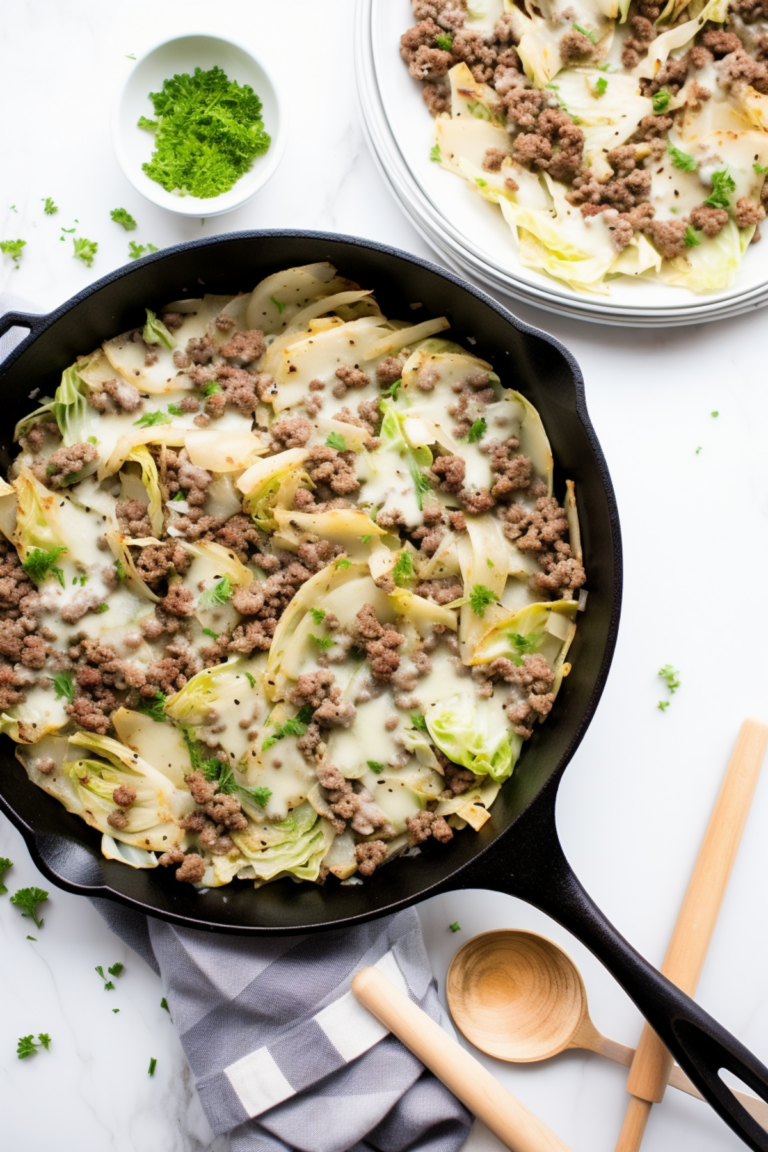 Keto Cabbage and Beef Skillet_001