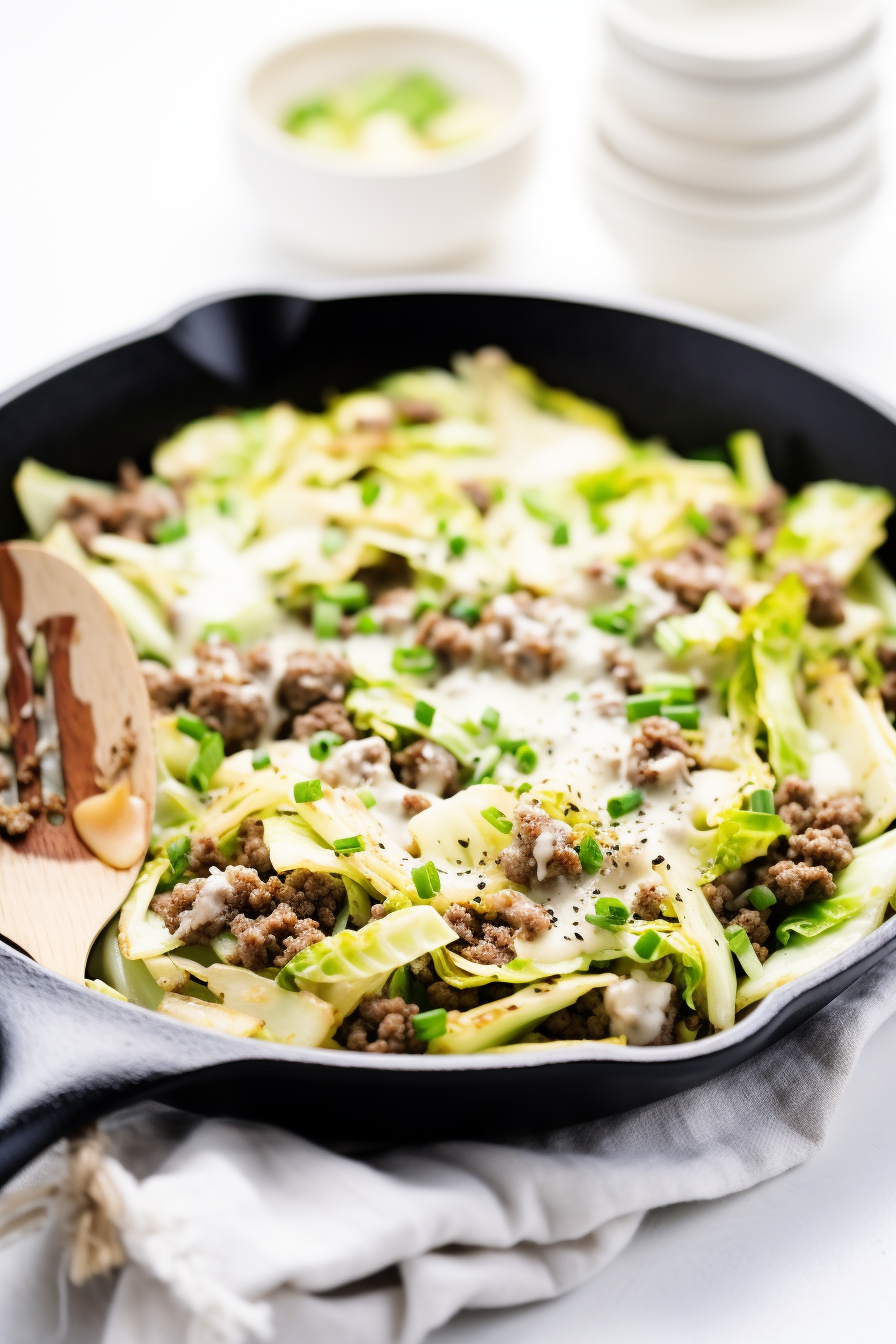 Keto Cabbage and Beef Skillet