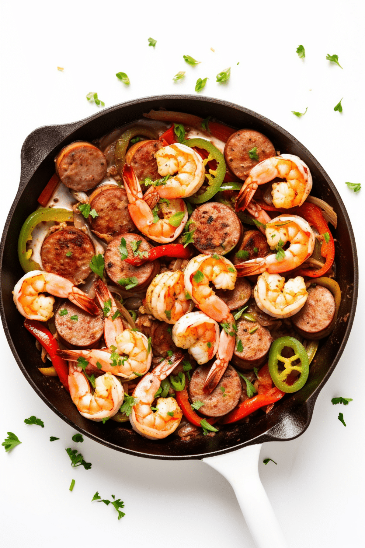 Keto Cajun Shrimp and Sausage Skillet_001