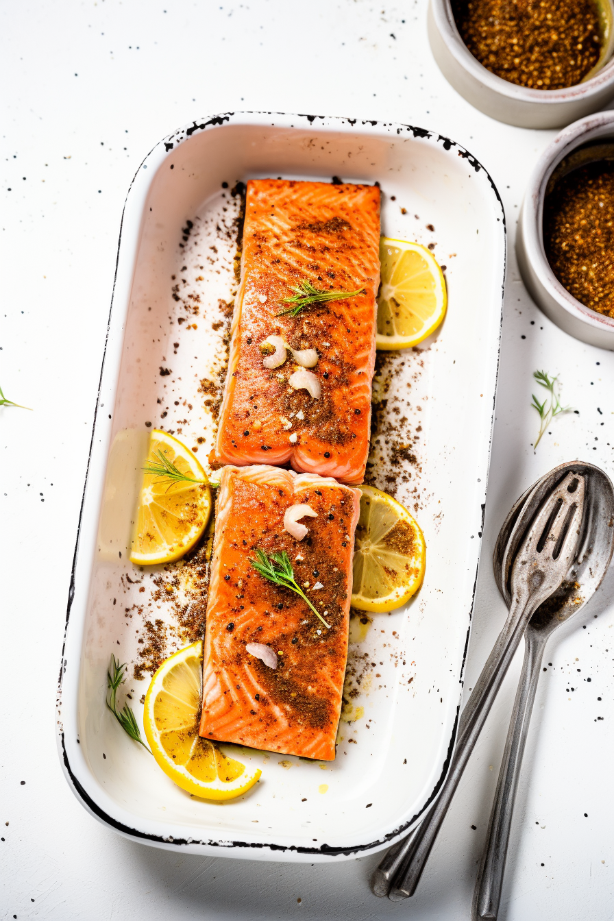 Keto Cajun Spiced Salmon Ready to Serve