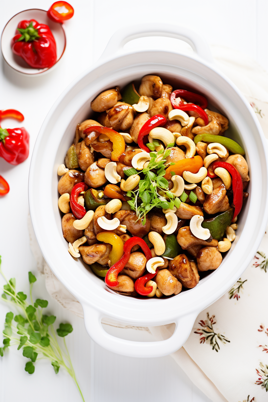 Keto Cashew Chicken with Water Chestnuts Ready to Serve