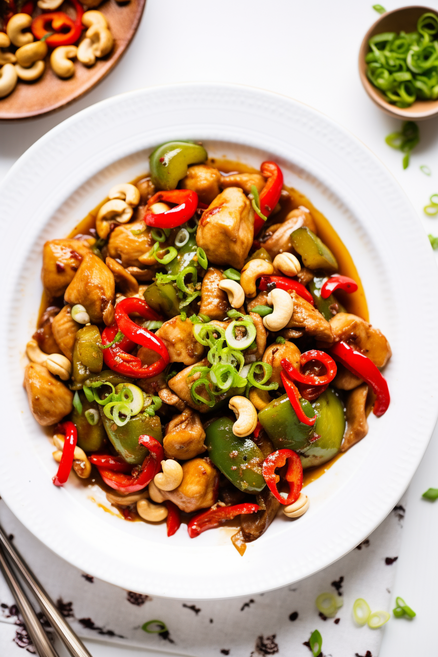 Preparing Keto Cashew Chicken