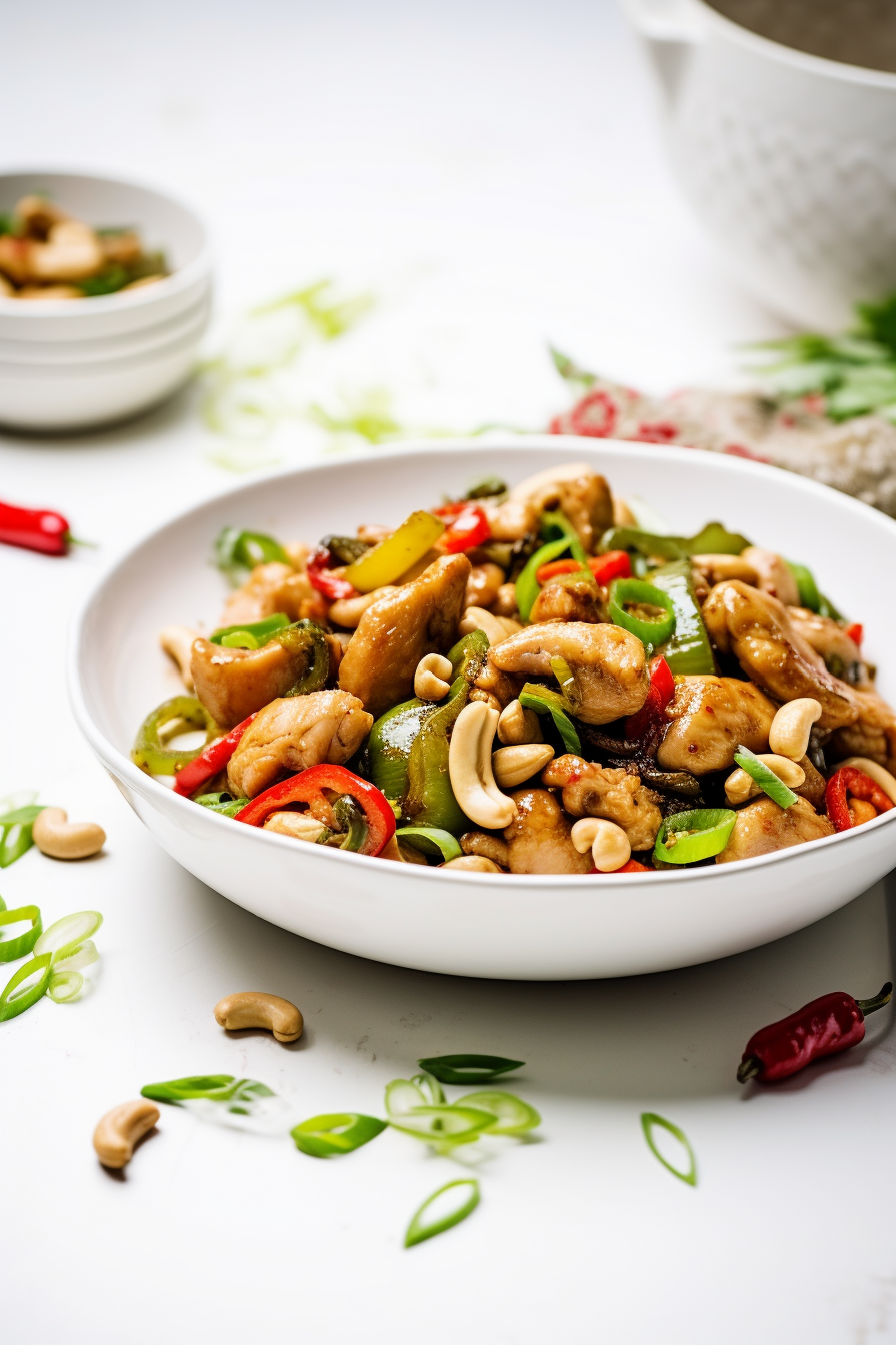 Keto Cashew Chicken with Water Chestnuts