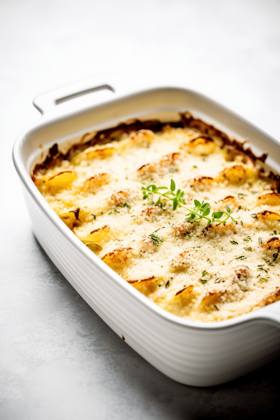 Creamy Cauliflower Gratin Preparation