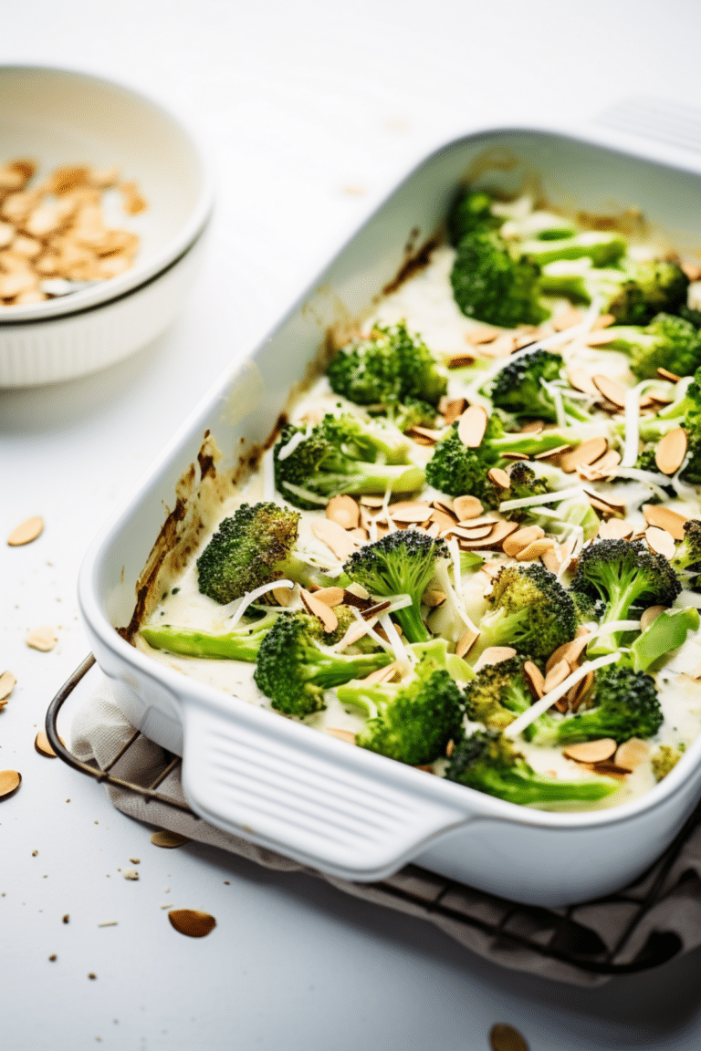Keto Cheesy Broccoli and Almond Bake_001