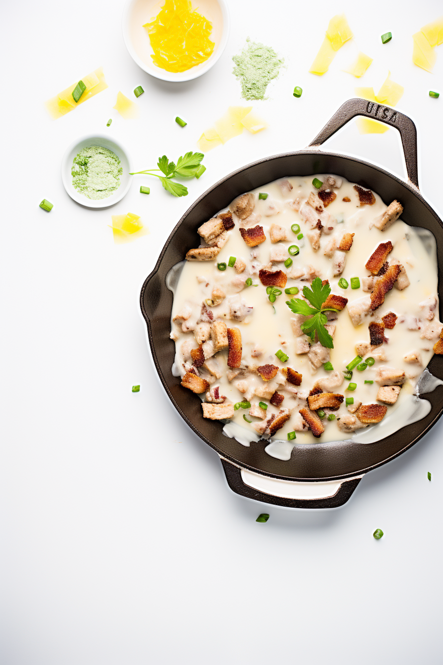 Cooking Keto Chicken Bacon Ranch Skillet