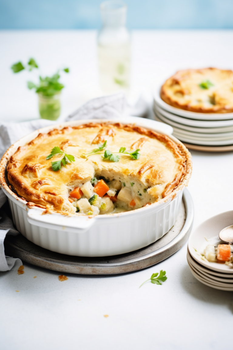 Keto Chicken Pot Pie with Almond Flour Crust_001