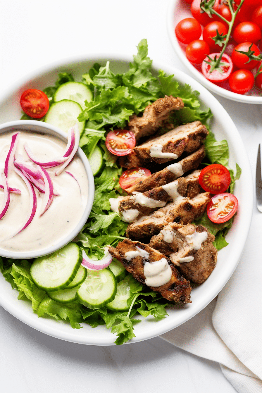 Preparing Keto Chicken Shawarma
