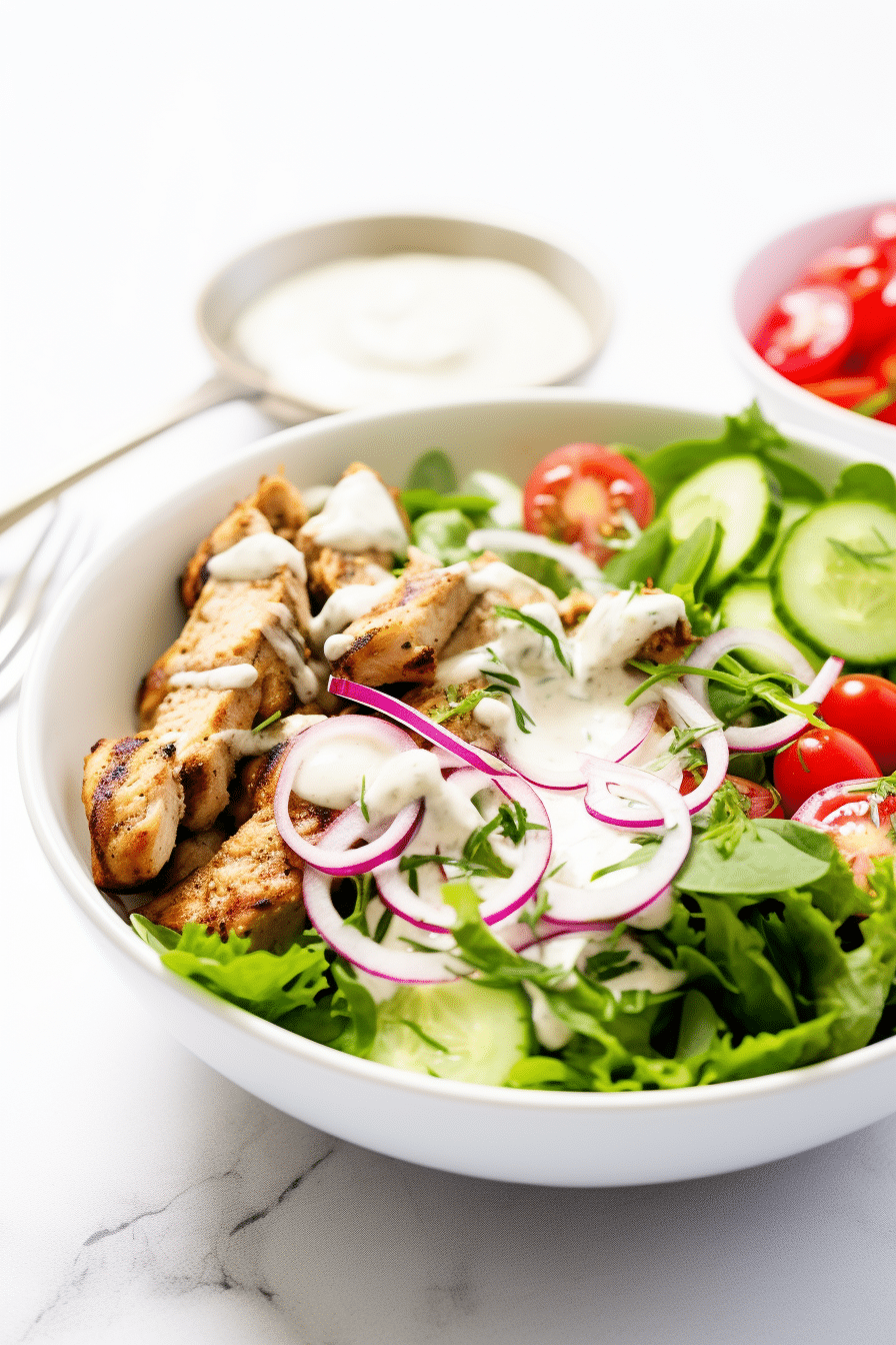 Keto Chicken Shawarma Salad Bowl