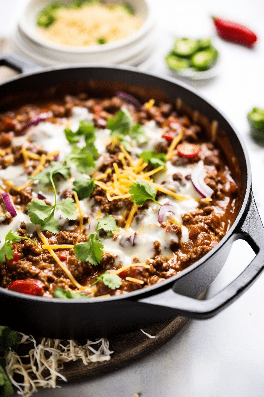 Keto Chili con Carne with a Cocoa Twist