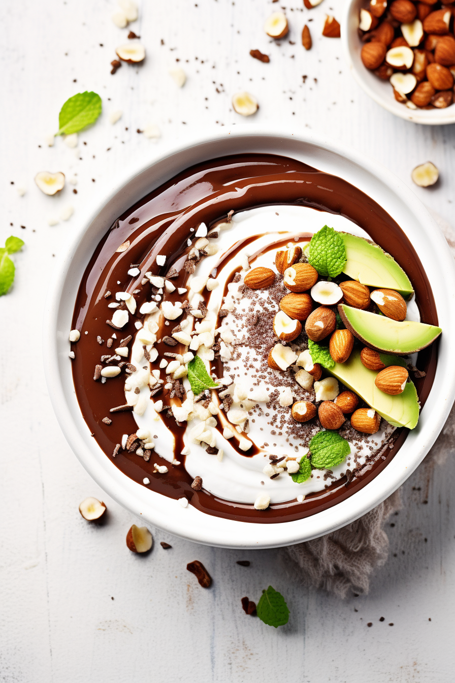 Keto Chocolate Hazelnut Smoothie Bowl
