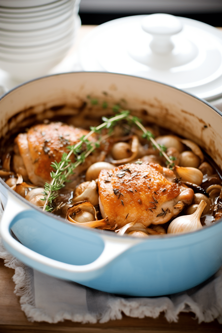 Keto Coq au Vin with Roasted Radishes