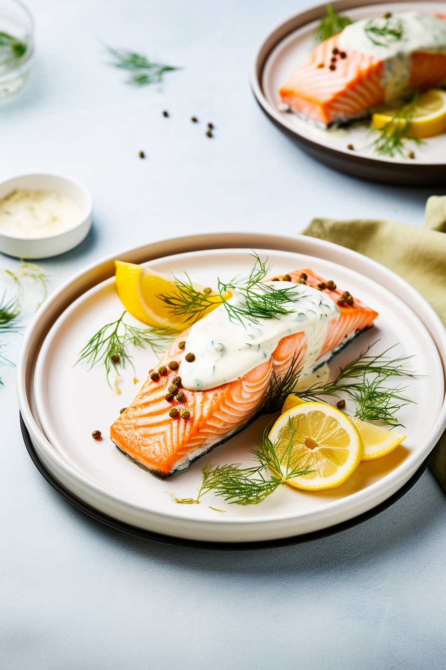 Preparing Keto Cream Cheese Stuffed Salmon