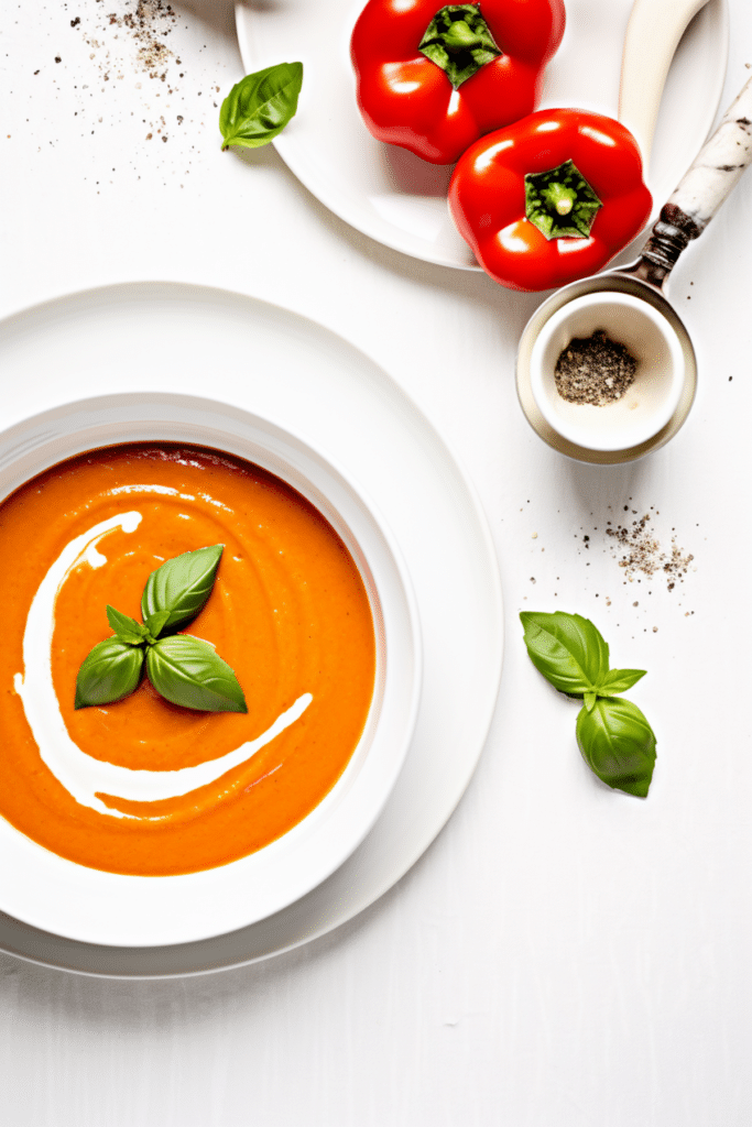 Keto Creamy Roasted Red Pepper Soup_001