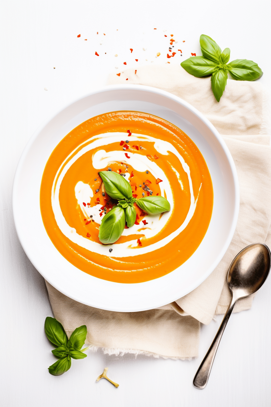 Keto Creamy Roasted Red Pepper Soup Cooking