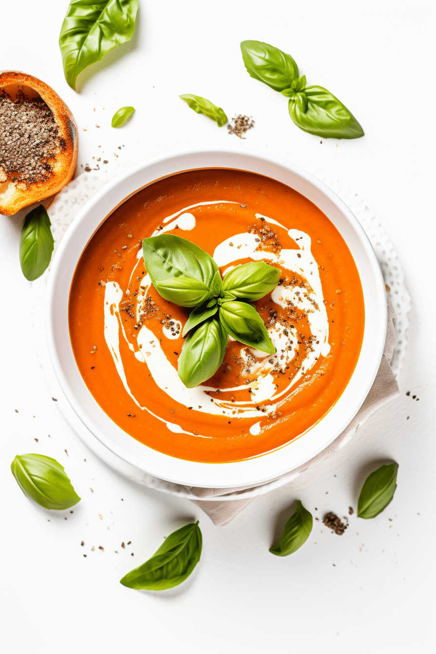 Ingredients for Keto Creamy Roasted Red Pepper Soup