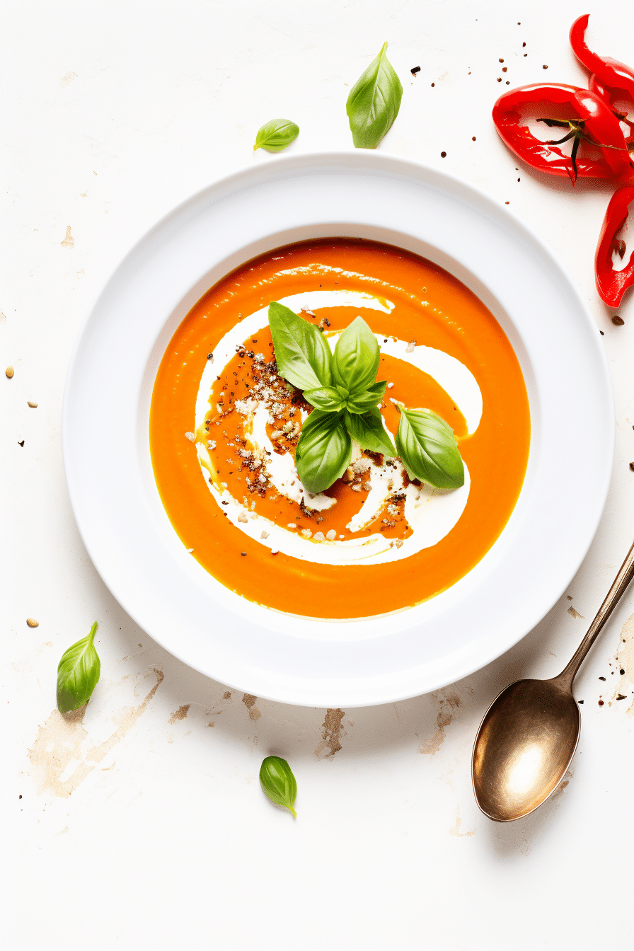 Keto Creamy Roasted Red Pepper Soup