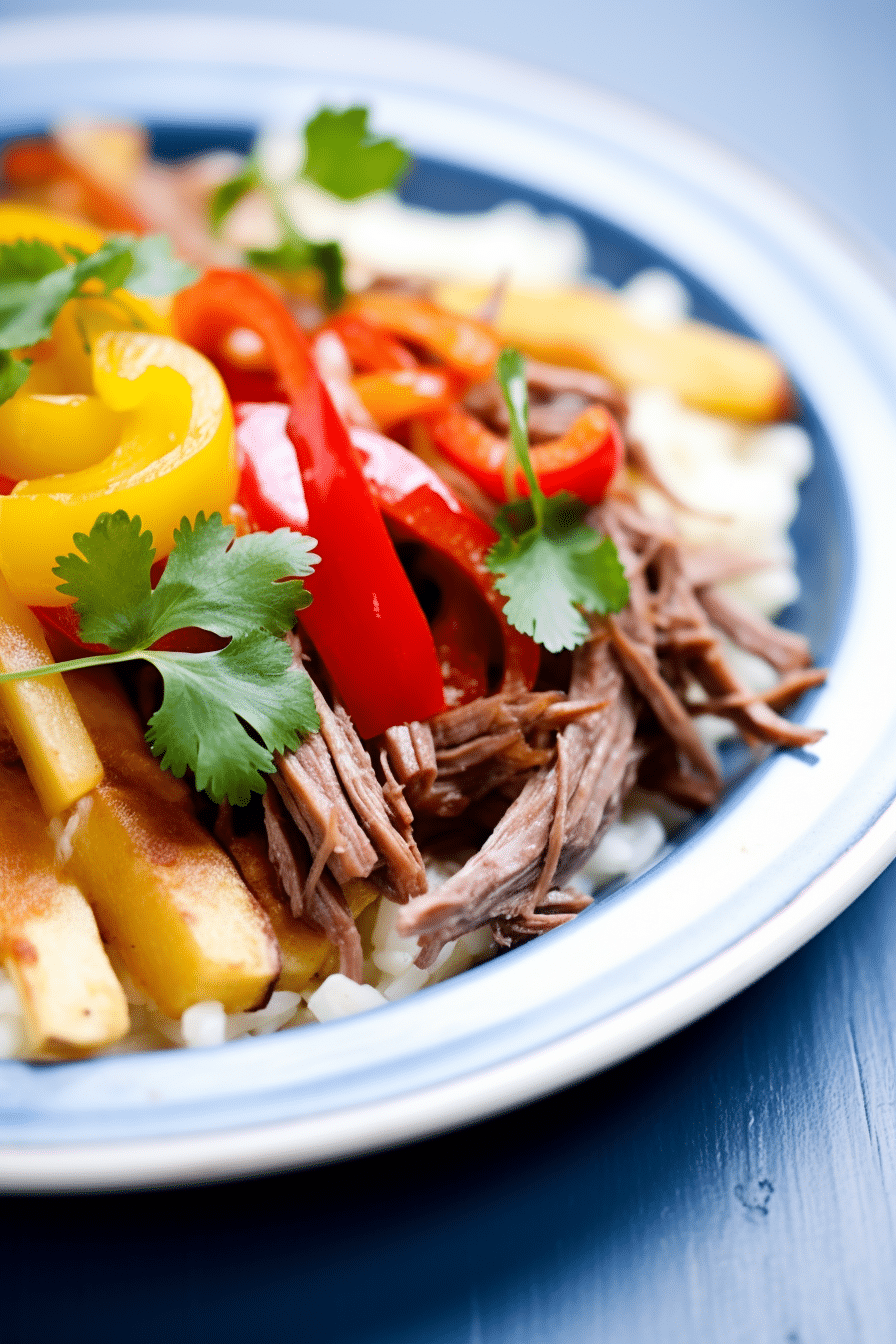 Keto Cuban Ropa Vieja Served