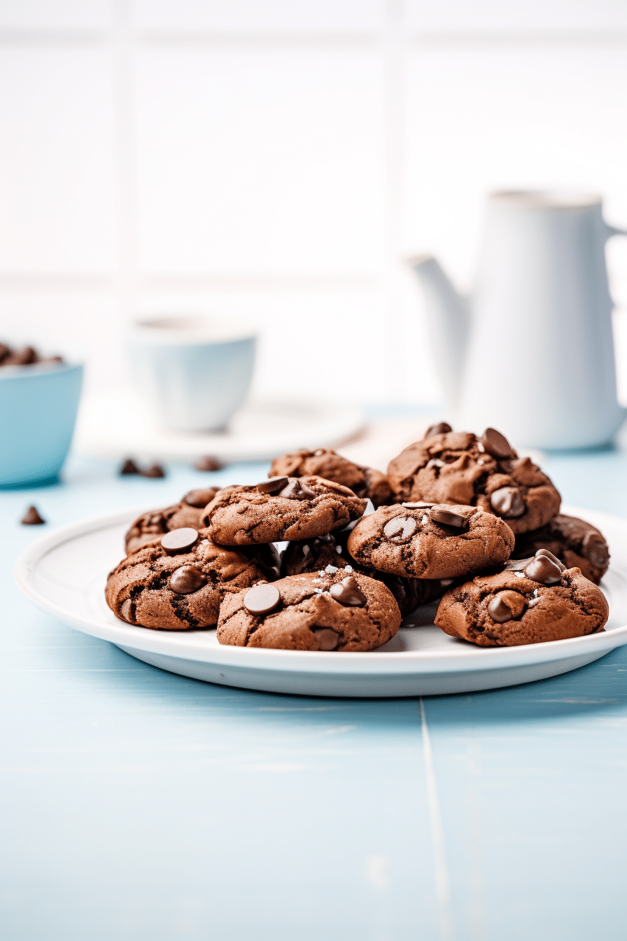 Keto Double Chocolate Chip Cookies