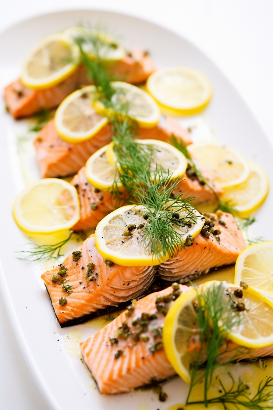 Keto Garlic Butter Baked Salmon