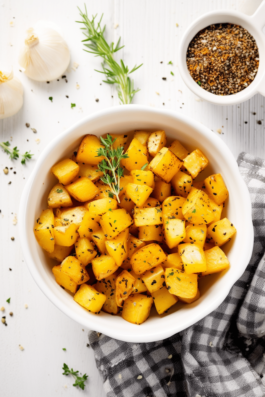 Roasted Rutabaga Chunks