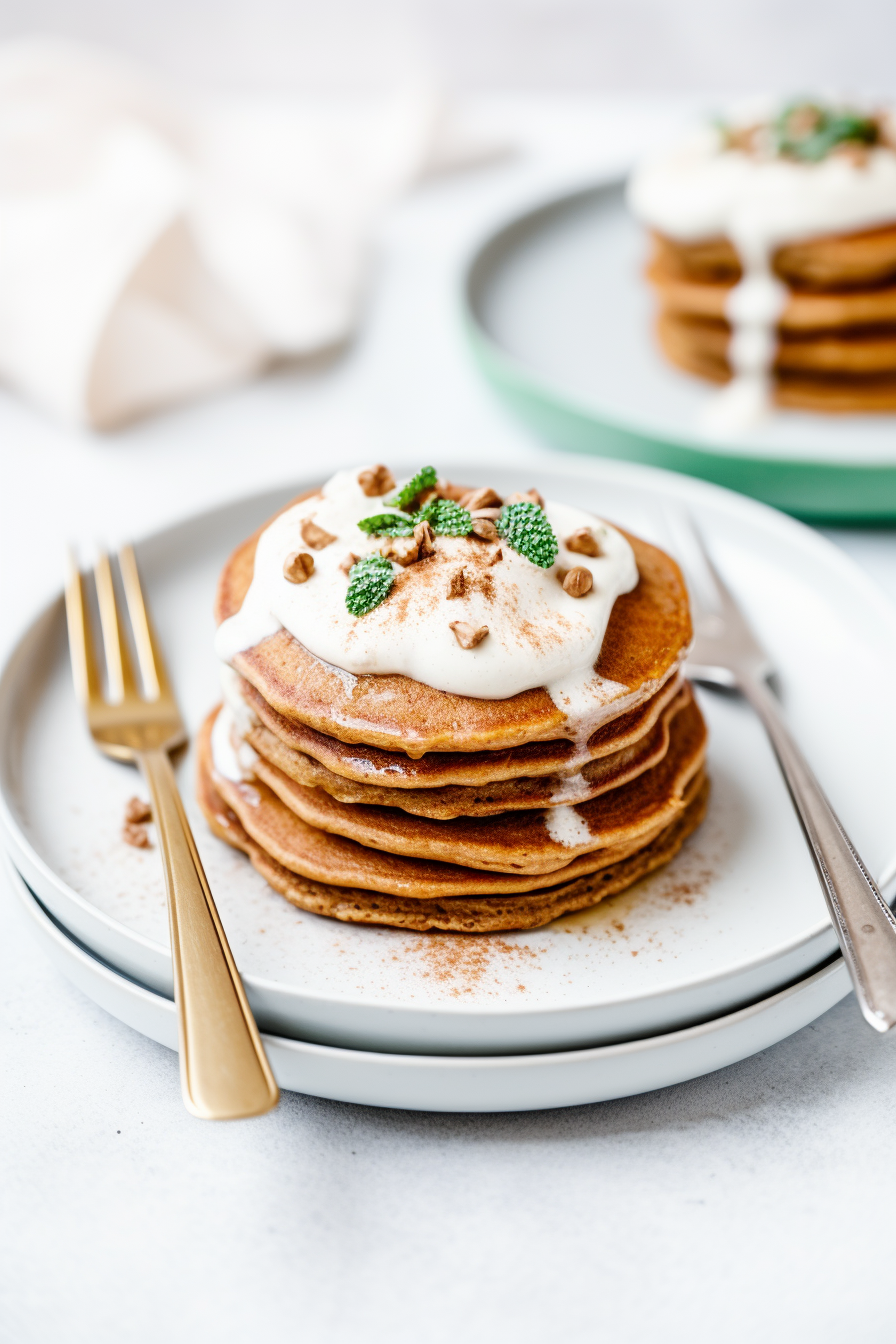 Cooking Keto Gingerbread Pancakes
