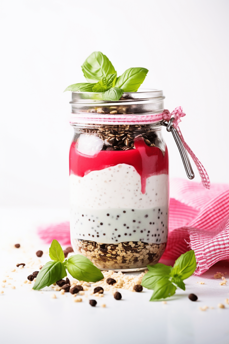 Prepare o pudim de hortelã e framboesa Keto e framboesa
