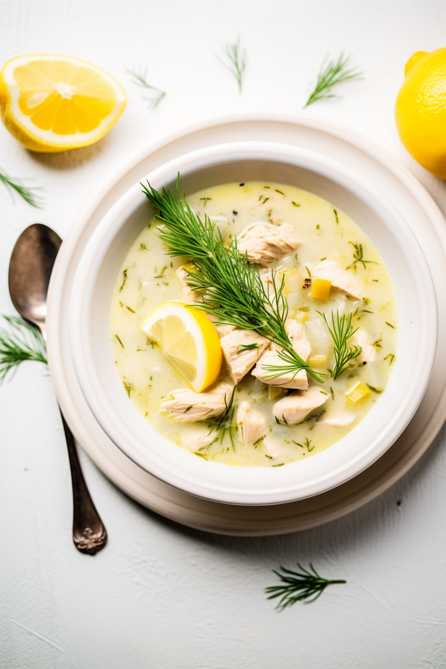 Ingredients for Keto Greek Lemon Chicken Soup