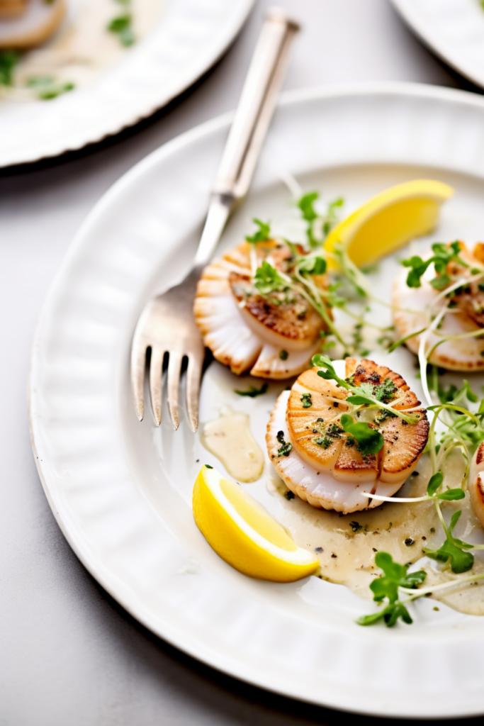 Keto Grilled Scallops with Lemon Herb Butter_001