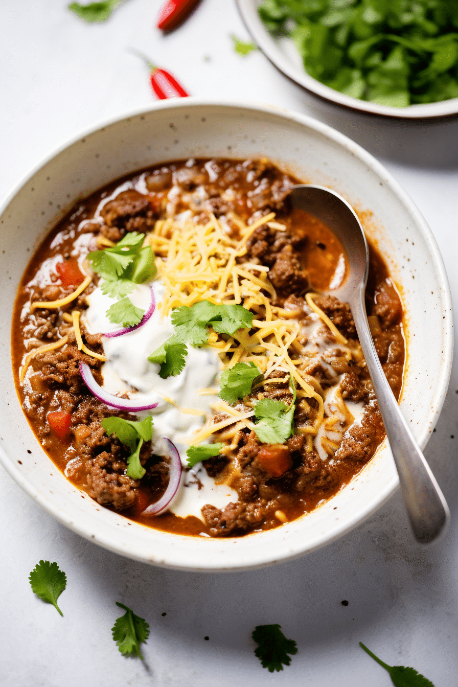 Ingredients for Keto Chili
