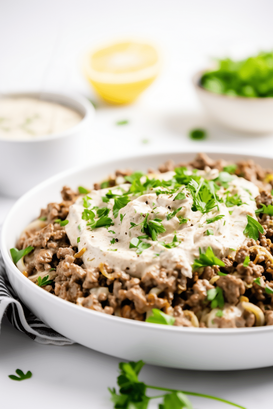 Creamy Keto Stroganoff