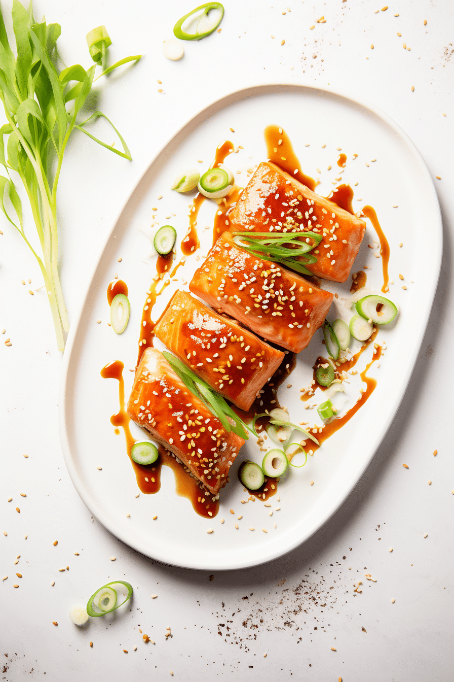 Keto Honey Sriracha Glazed Salmon