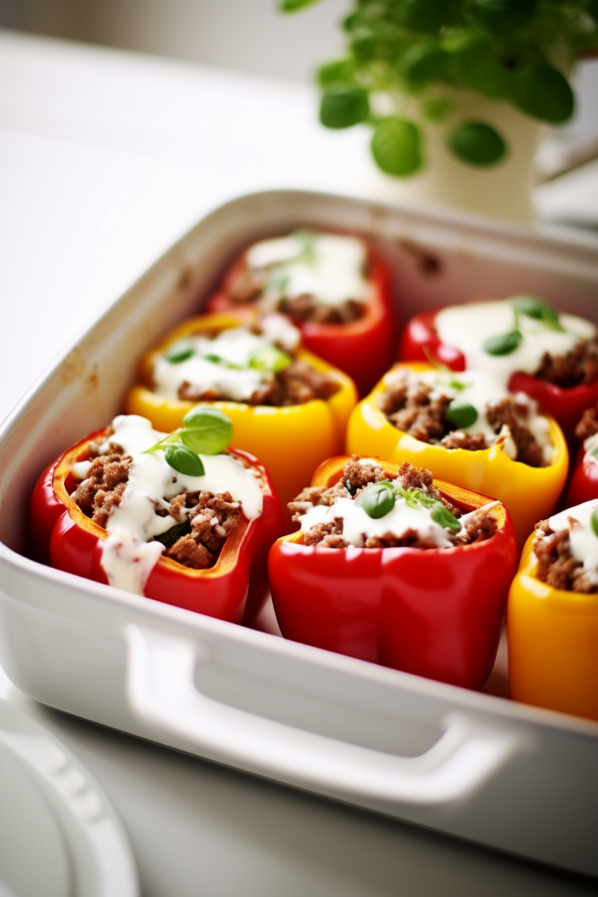 Keto Italian Stuffed Peppers_001