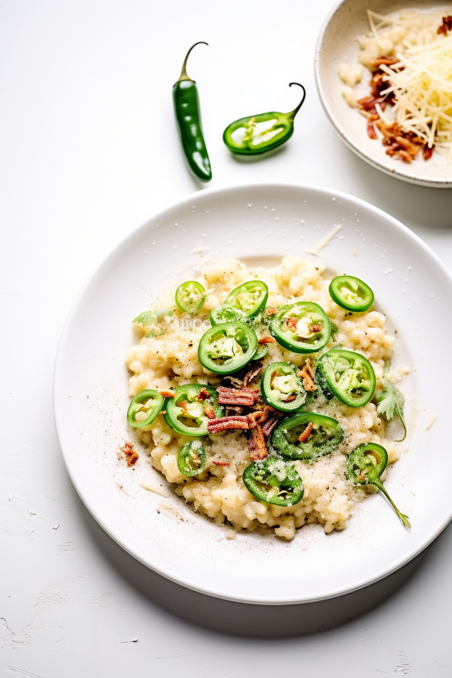 Ingredients for Keto Jalapeño Popper Cauliflower Risotto