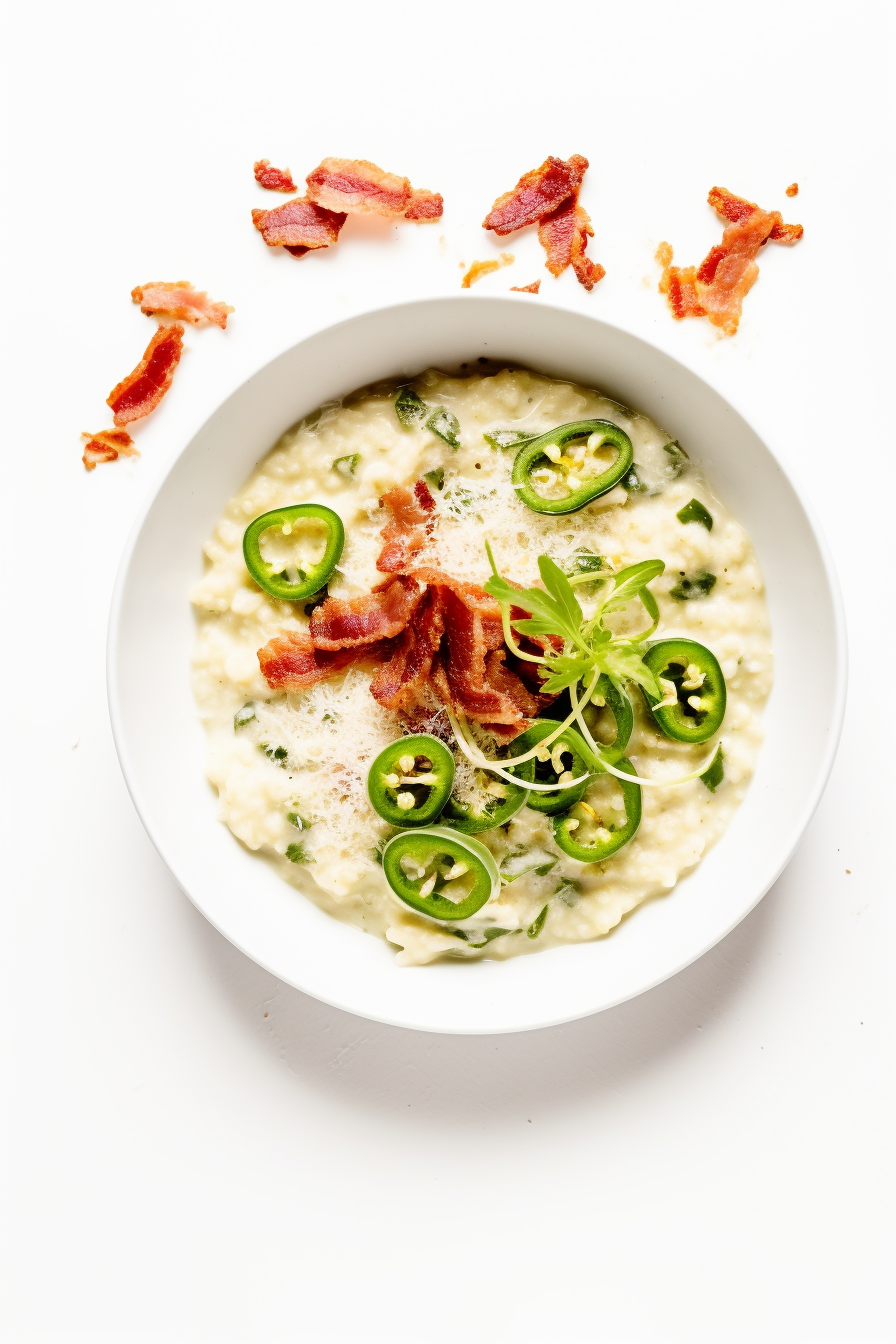 Keto Jalapeño Popper Cauliflower Risotto