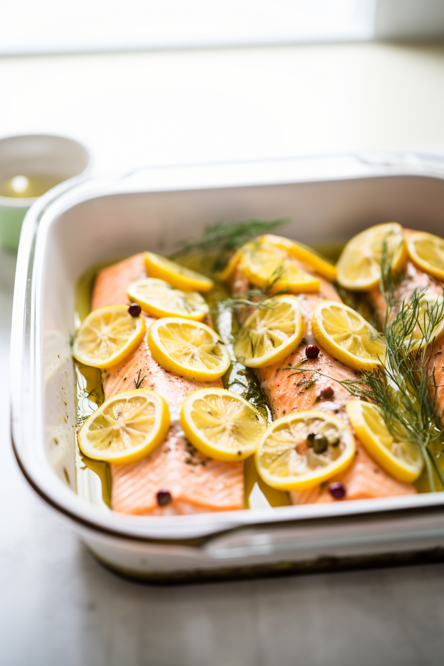 Keto Lemon Dill Salmon Ready to Serve